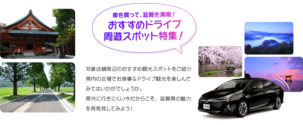 滋賀県中古車フェア クルマを買って 滋賀を満喫